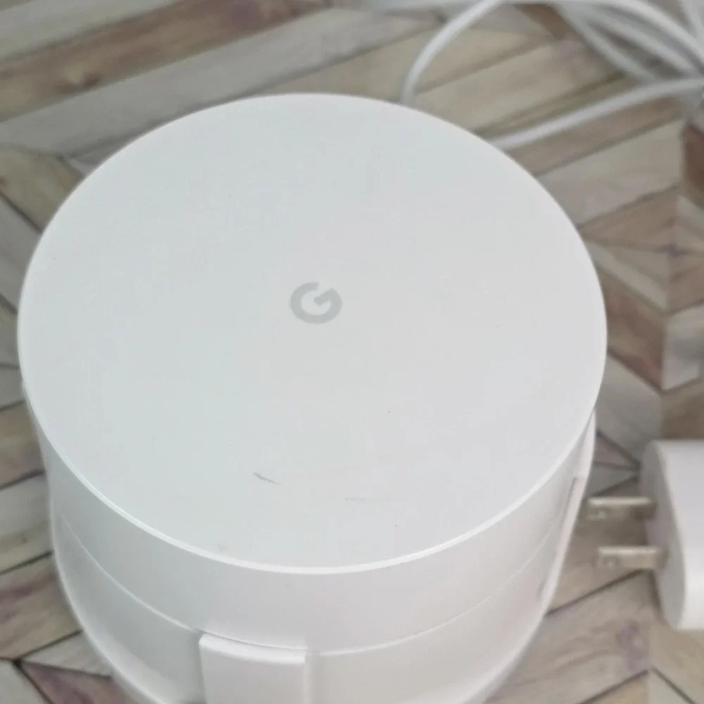 Google WiFi AC-1304 1 Port 1200Mbps Wireless Mesh Router With Cable Cord- Works